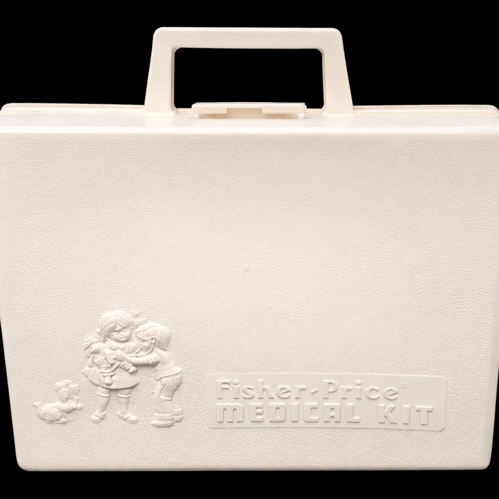 Vintage 1977 Fisher Price Complete Medical Kit #936